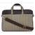 Streak Brown and Multicoloured Striped Polyester Laptop bag