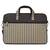 Streak Brown and Multicoloured Striped Polyester Laptop bag