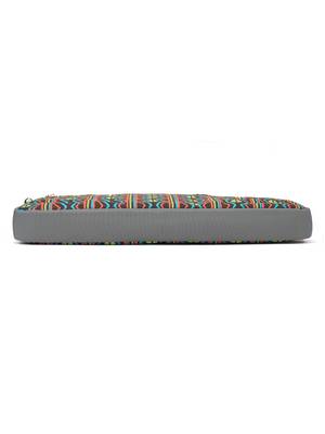 Neon Grey and Multicoloured Printed Polyester Laptop bag 6