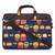 Strix Brown and Multicoloured Printed Polyester Laptop bag
