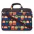 Strix Brown and Multicoloured Printed Polyester Laptop bag