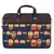 Strix Brown and Multicoloured Printed Polyester Laptop bag