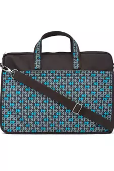 Minikins Brown and Multicoloured Printed Polyester Laptop bag