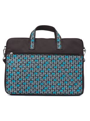 Minikins Brown and Multicoloured Printed Polyester Laptop bag 3