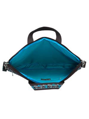 Minikins Brown and Multicoloured Printed Polyester Laptop bag 5