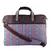 Neon Brown and Blue Printed Polyester Laptop bag