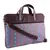 Neon Brown and Blue Printed Polyester Laptop bag