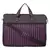 Streak Brown and Pink Striped Polyester Laptop bag