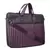 Streak Brown and Pink Striped Polyester Laptop bag