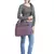 Streak Brown and Pink Striped Polyester Laptop bag