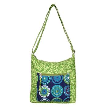 Hybrid Green Canvas Sling Bag 4