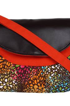 Minikins Orange Canvas Sling Bag