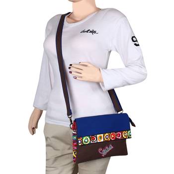 Florid Blue Canvas Sling Bag 7