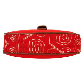 Nava Red Canvas Sling Bag 5
