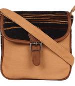 Dash Beige Canvas Sling Bag
