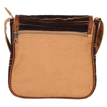 Dash Beige Canvas Sling Bag 3