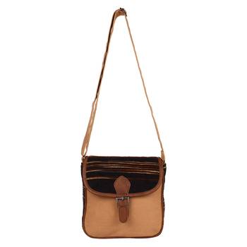 Dash Beige Canvas Sling Bag 4