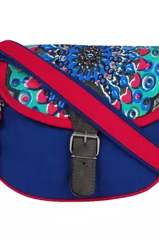 Typic Blue Canvas Sling Bag