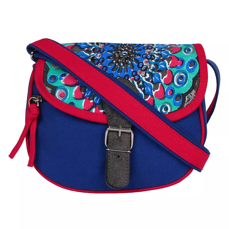 Typic Blue Canvas Sling Bag