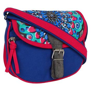 Typic Blue Canvas Sling Bag 2