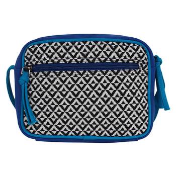 Minikins Blue Jacquard Sling Bag 3