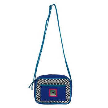 Minikins Blue Jacquard Sling Bag 4