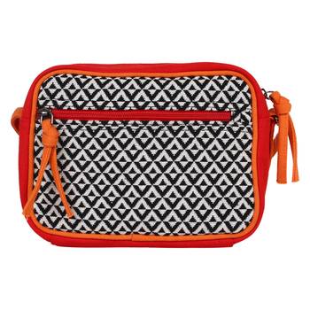 Minikins Orange Jacquard Sling Bag 3