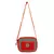 Minikins Orange Jacquard Sling Bag