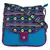 Neon Blue Canvas Sling Bag