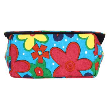 Florid Blue Canvas Sling Bag 4