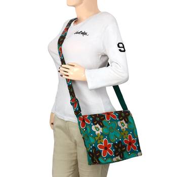 Florid Green Canvas Sling Bag 6