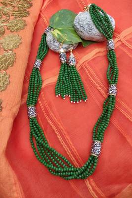 Green cubic zirconia necklaces 1