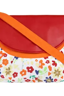 Minikins Orange Canvas Sling Bag