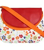 Minikins Orange Canvas Sling Bag
