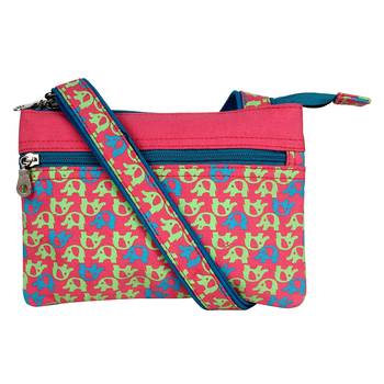 Minikins Pink Canvas Sling Bag 1