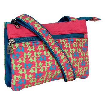 Minikins Pink Canvas Sling Bag 2
