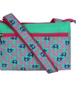 Minikins Green Canvas Sling Bag
