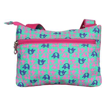 Minikins Green Canvas Sling Bag 3