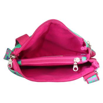 Minikins Green Canvas Sling Bag 5