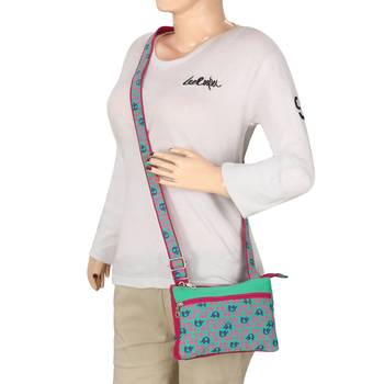 Minikins Green Canvas Sling Bag 6