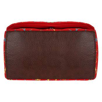 Neon Red Canvas Sling Bag 4