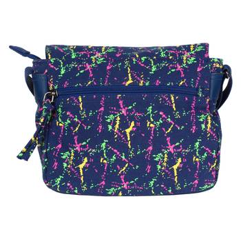 Neon Blue Canvas Sling Bag 3