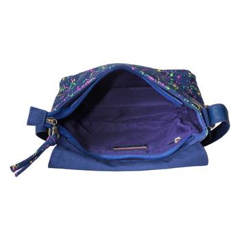 Neon Blue Canvas Sling Bag 5