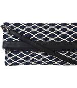 Nava Blue Jacquard Sling Bag