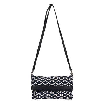 Nava Blue Jacquard Sling Bag 4