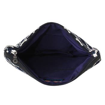 Nava Blue Jacquard Sling Bag 6