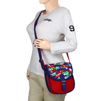Redherring Red Canvas Sling Bag 3