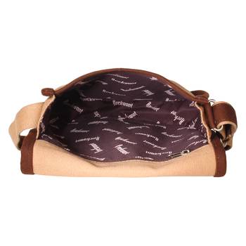 Redherring Brown Canvas Sling Bag 6