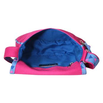 Geomet Pink Canvas Sling Bag 6