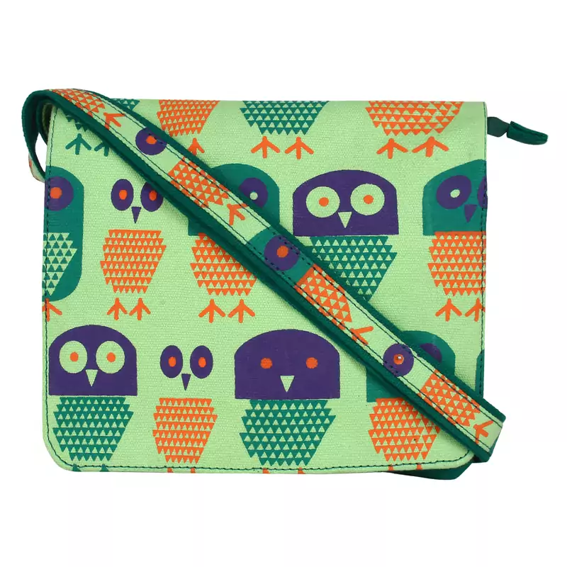 Strix Green Canvas Sling Bag